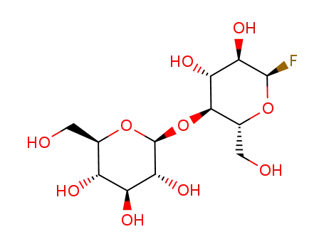Molecular Structure of 103531-01-7 (β-D-glucopyranosyl-(1->4)-α-D-glucopyranosyl fluoride)