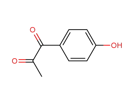 Molecular Structure of 10087-36-2 (1-(4-hydroxyphenyl)propane-1,2-dione)