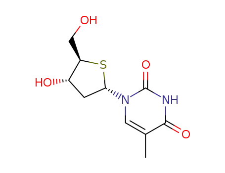 Molecular Structure of 134111-35-6 (4-THIOTHYMIDINE)