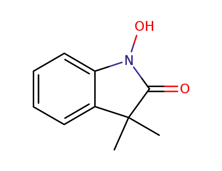 Molecular Structure of 32353-29-0 (1,3-dihydro-3,3-dimethyl-1-hydroxy-H-indol-2-one)