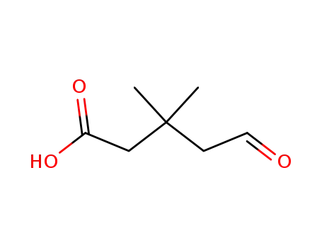 Molecular Structure of 77514-27-3 (3,3-dimethyl-5-oxovaleric acid)