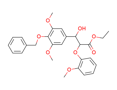 Ethyl 3-(4-(benzyloxy)-3,5-dimethoxyphenyl)-3-hydroxy-2-(2-methoxyphenoxy)propanoate(151541-15-0)