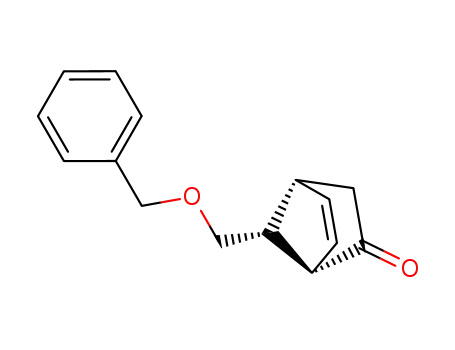 Molecular Structure of 77256-87-2 (syn-()-7-[(phenylmethoxy)methyl]bicyclo[2.2.1]hept-5-en-2-one)