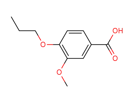 Molecular Structure of 3535-32-8 (3-METHOXY-4-PROPOXY-BENZOIC ACID)