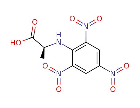 Molecular Structure of 1036-11-9 (L-Alanine, N-(2,4,6-trinitrophenyl)-)