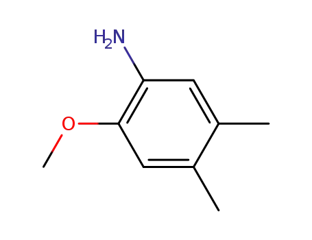 Molecular Structure of 18087-12-2 (Benzenamine,  2-methoxy-4,5-dimethyl-)