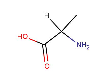 Molecular Structure of 6898-94-8 (L-Alanine)