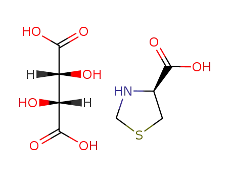 (2R,3R)-2,3-Dihydroxy-succinic acid; compound with (S)-thiazolidine-4-carboxylic acid