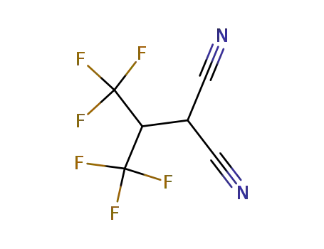 Molecular Structure of 82947-39-5 (2,2-Bis(trifluoromethyl)ethane-1,1-dicarbonitrile)