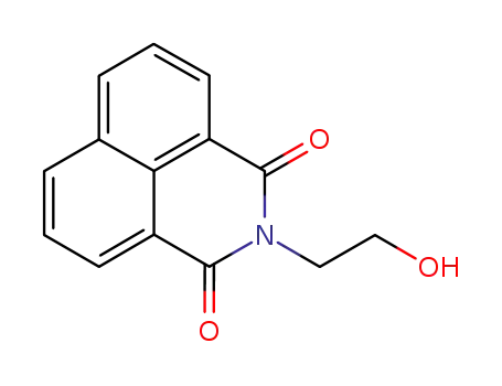 Molecular Structure of 5450-40-8 (2-(2-HYDROXYETHYL)-1H-BENZO[DE]ISOQUINOLINE-1,3(2H)-DIONE)