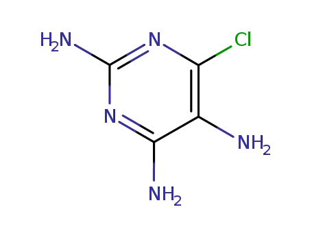 Molecular Structure of 1194-78-1 (2,4,5-Triamino-6-chloropyrimidine)