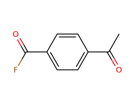 Molecular Structure of 77976-03-5 (Benzoyl fluoride, 4-acetyl- (9CI))