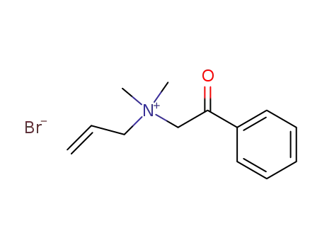 Molecular Structure of 73620-29-8 (dimethylallylphenacylammonium bromide)