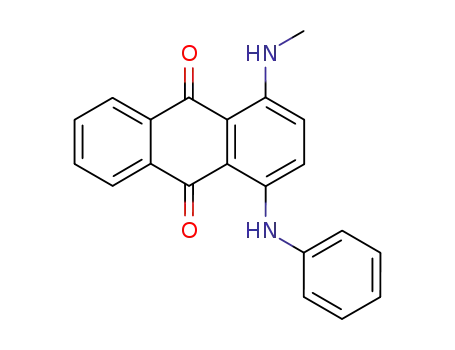 Molecular Structure of 3179-96-2 (1-(methylamino)-4-(phenylamino)anthraquinone)