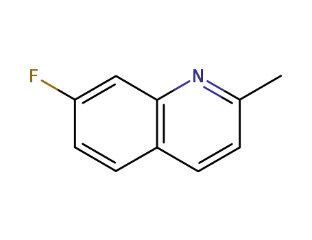 Molecular Structure of 1128-74-1 (7-FLUORO-2-METHYLQUINOLINE)