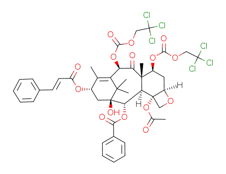 7,10-di(2,2,2-trichloroethyloxy-carbonyl)-13-cinnamoyl-10-deacetyl baccatin III