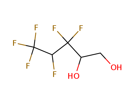 Molecular Structure of 121628-30-6 (1,2-Pentanediol, 3,3,4,5,5,5-hexafluoro-)