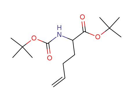 Molecular Structure of 151294-93-8 (TERT-BUTYL 2-(TERT-BUTOXYCARBONYLAMINO)HEX-5-ENOATE)