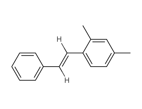 Molecular Structure of 117112-09-1 (Benzene, 2,4-dimethyl-1-(2-phenylethenyl)-, (Z)-)