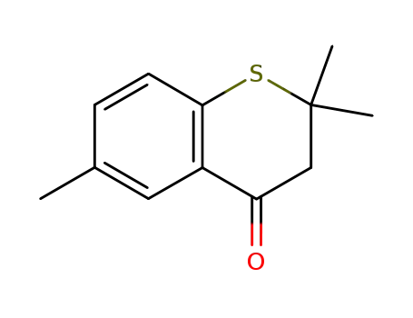 Molecular Structure of 105525-72-2 (4H-1-Benzothiopyran-4-one, 2,3-dihydro-2,2,6-trimethyl-)