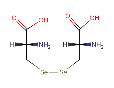 Molecular Structure of 1464-43-3 (2-amino-3-(2-amino-2-carboxy-ethyl)selanylselanyl-propanoic acid)