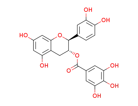 Molecular Structure of 130405-40-2 ((-)-Catechin gallate)