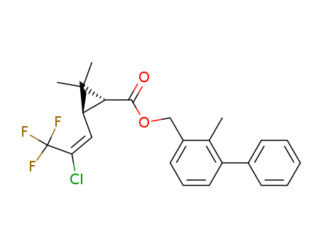 Cyclopropanecarboxylicacid, 3-(2-chloro-3,3,3-trifluoro-1-propenyl)-2,2-dimethyl-,(2-methyl[1,1'-biphenyl]-3-yl)methyl ester, trans- (9CI)(83322-02-5)
