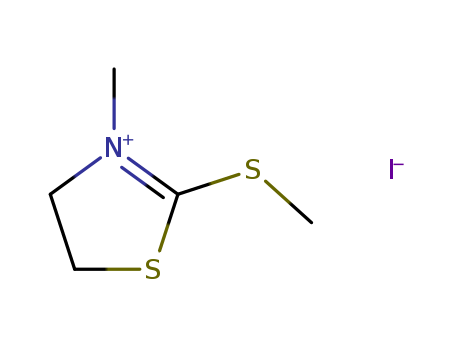 Thiazolium,4,5-dihydro-3-methyl-2-(methylthio)-, iodide (1:1) cas  30760-48-6