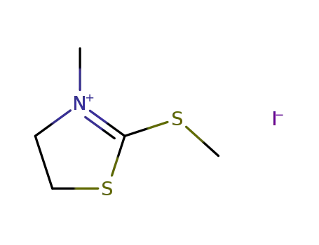 Molecular Structure of 30760-48-6 (3-methyl-2-(methylsulfanyl)-4,5-dihydro-1,3-thiazol-3-ium)