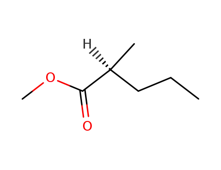 Molecular Structure of 151409-53-9 (Pentanoic acid, 2-methyl-, methyl ester, (2S)-)