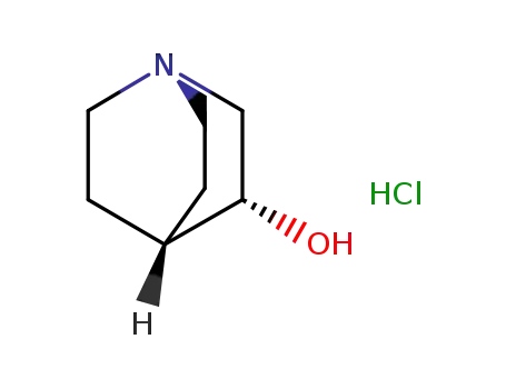 Molecular Structure of 42437-96-7 ((R)-3-Quinuclidinol hydrochloride)