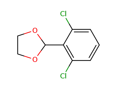 Molecular Structure of 82073-58-3 (2-(2,6-dichlorophenyl)-1,3-dioxolane)