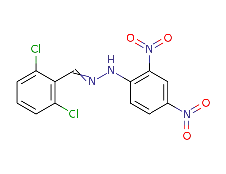 Molecular Structure of 51379-82-9 (2,6-Dichlorbenzaldehyd-2,4-dinitrophenylhydrazon)