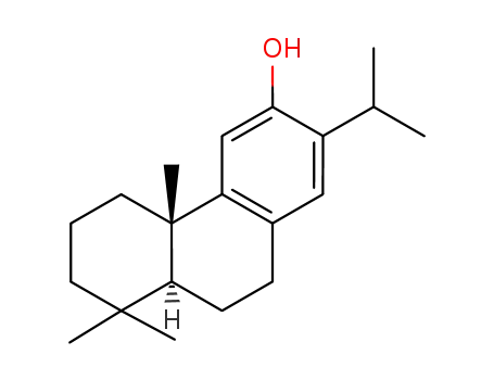 Molecular Structure of 514-62-5 (3-Phenanthrenol, 4b,5,6,7,8,8a,9,10-octahydro-4b,8,8-trimethyl-2-(1-methylethyl)-, (4bS,8aS)-)