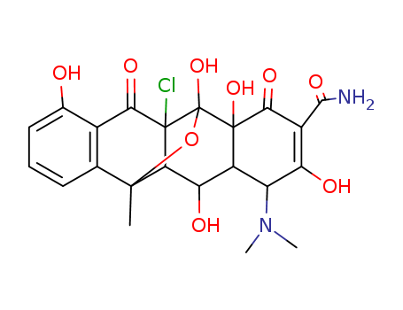 (3E)-3-[amino(hydroxy)methylidene]-5a-chloro-1-(dimethylamino)-4a,5,7,12-tetrahydroxy-11-methyl-5,5a,11,11a,12,12a-hexahydro-5,11-epoxytetracene-2,4,6(1H,3H,4aH)-trione