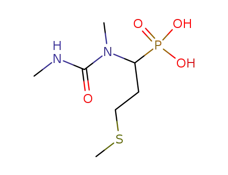 Molecular Structure of 57848-31-4 (Phosphonic acid,
[1-[methyl[(methylamino)carbonyl]amino]-3-(methylthio)propyl]-)