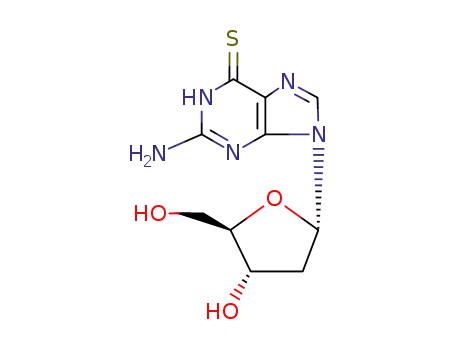 Molecular Structure of 2133-81-5 (alpha-2'-deoxythioguanosine)