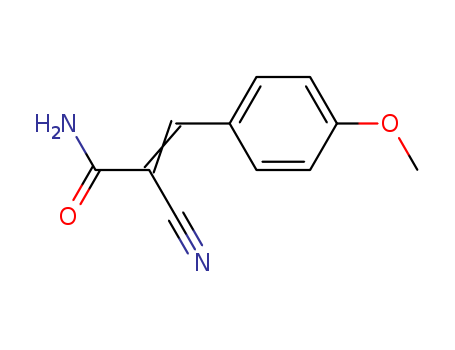2-Propenamide,2-cyano-3-(4-methoxyphenyl)- cas  7324-84-7