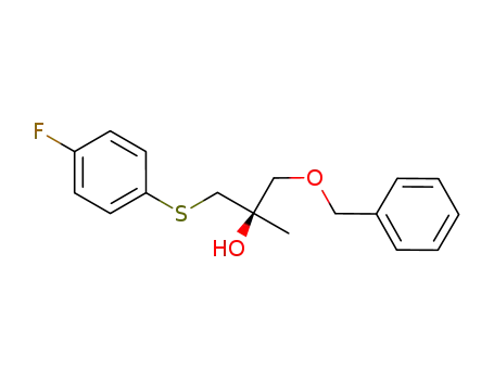 2-Propanol, 1-[(4-fluorophenyl)thio]-2-methyl-3-(phenylmethoxy)-, (2R)-