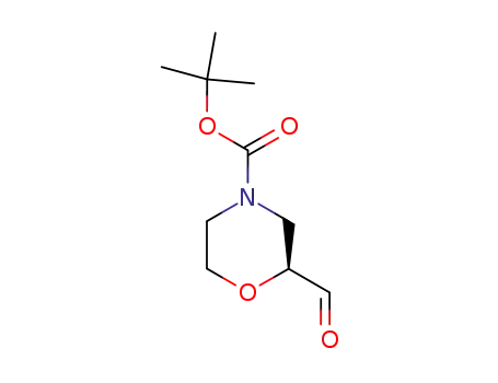 Molecular Structure of 847805-31-6 ((S)-N-Boc-2-morpholinecarbaldehyde)