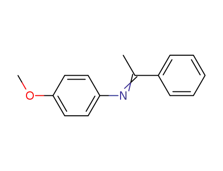 Molecular Structure of 2743-00-2 (Benzenamine, 4-methoxy-N-(1-phenylethylidene)-)
