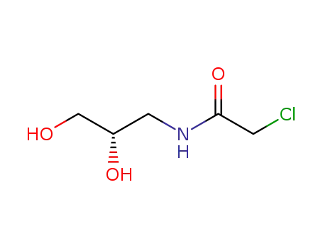 Molecular Structure of 847805-29-2 (Acetamide, 2-chloro-N-[(2S)-2,3-dihydroxypropyl]-)