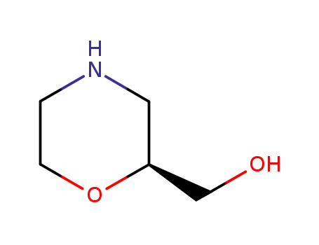 Molecular Structure of 132073-83-7 ((S)-morpholin-2-ylmethanol)