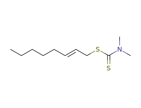Molecular Structure of 55161-31-4 (dimethyl-dithiocarbamic acid oct-2<i>t</i>-enyl ester)