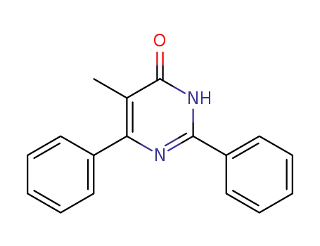Molecular Structure of 10488-96-7 (4(1H)-Pyrimidinone, 5-methyl-2,6-diphenyl-)