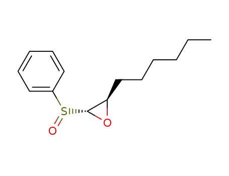 Molecular Structure of 64190-30-3 (<i>trans</i>-2-benzenesulfinyl-3-hexyl-oxirane)
