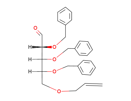Molecular Structure of 118964-50-4 (5-O-allyl-2,3,4-tri-O-benzyl-D-ribose)