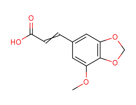 2-Propenoic acid,3-(7-methoxy-1,3-benzodioxol-5-yl)-, (2E)-