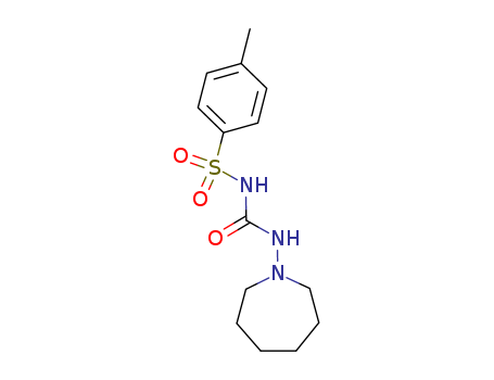 1156-19-0,TOLAZAMIDE,Urea,1-(hexahydro-1H-azepin-1-yl)-3-(p-tolylsulfonyl)- (6CI,7CI,8CI); 1-(4-Methylphenylsulfonyl)-3-(hexahydro-1H-azepin-1-yl)urea;1-(Hexahydro-1-azepinyl)-3-p-tolylsulfonylurea;1-(Hexahydro-1H-azepin-1-yl)-3-(p-tolylsulfonyl)urea; Diabewas;N-(p-Toluenesulfonyl)-N'-hexamethyleniminourea; NSC 70762; Norglycin; Tolanase;Tolazamide; Tolinase; U 17835