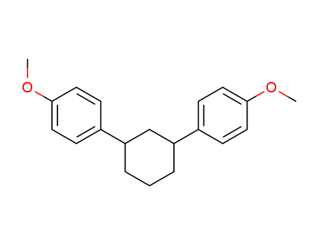 Molecular Structure of 6051-22-5 (Benzene, 1,1'-(1,3-cyclohexanediyl)bis[4-methoxy-)